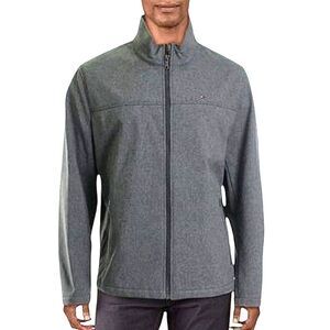 Tommy Hilfiger Gray Zip Classic Water Resistant Soft Shell Jacket Coat
